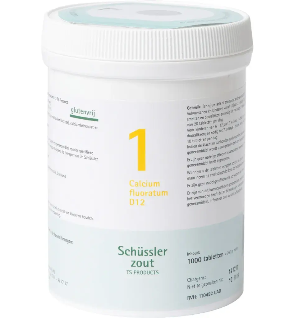 Pfluger Calcium fluoratum 1 D12 Schussler (1000 tabletten)