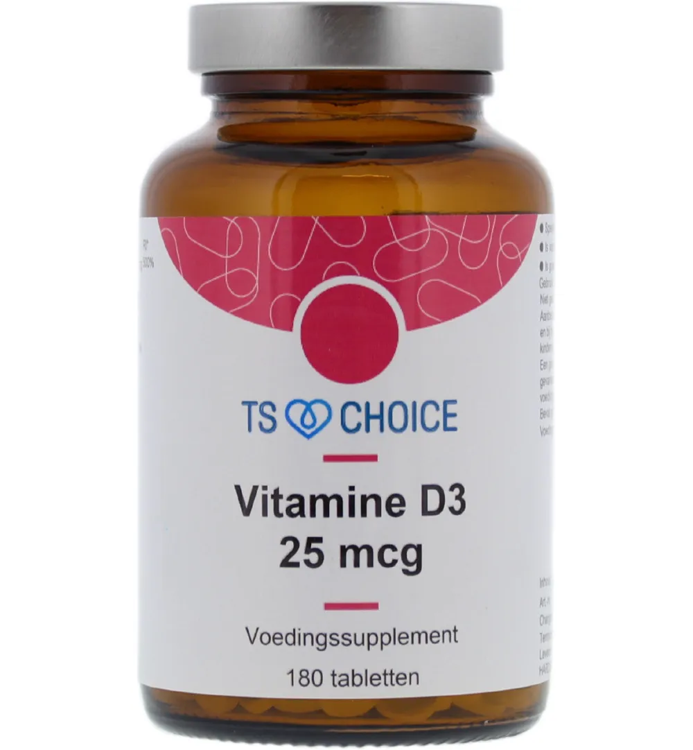 TS Choice Vitamine D3 25mcg (180 tabletten)