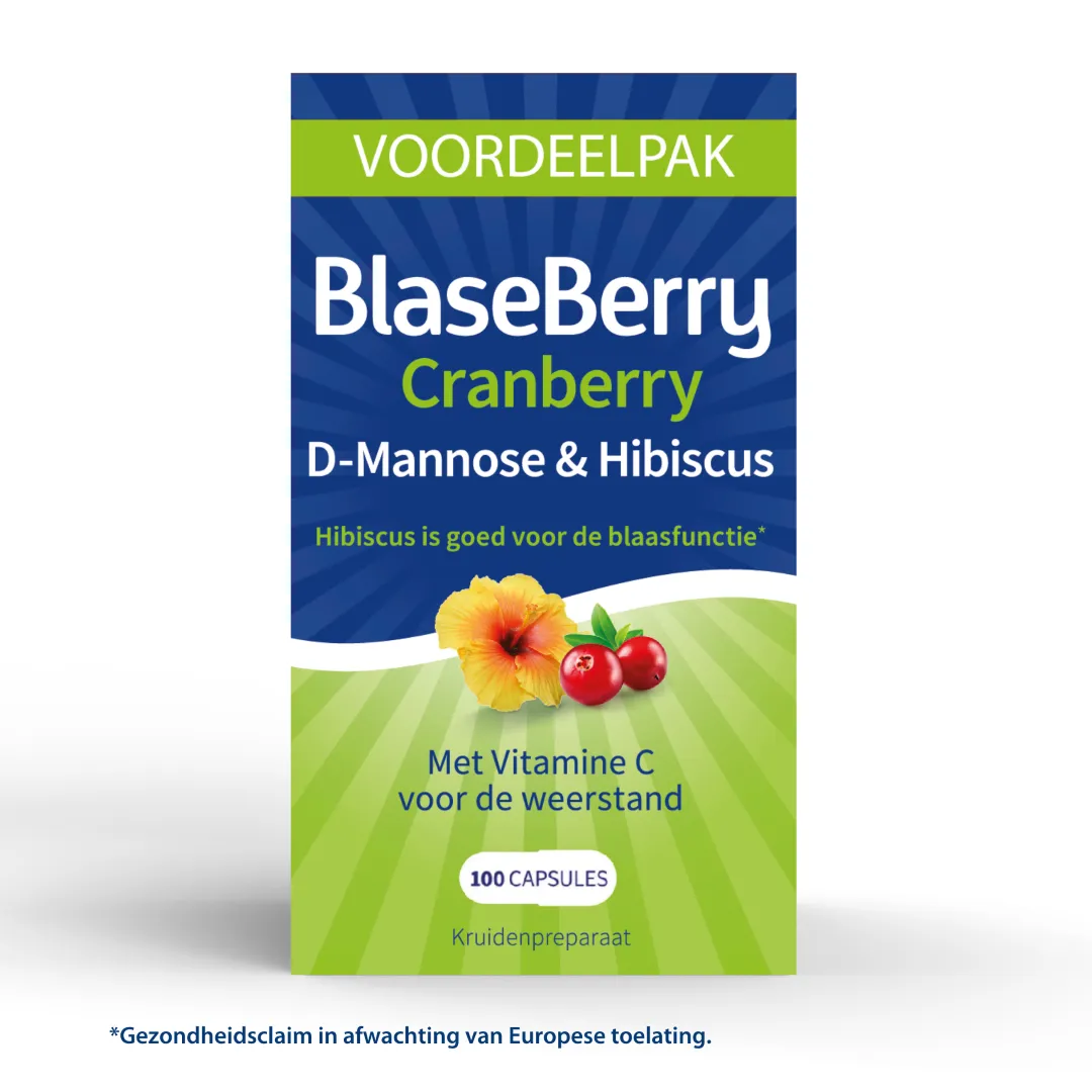 Blaseberry Cranberry, D-mannose & Hibiscus (100 capsules)