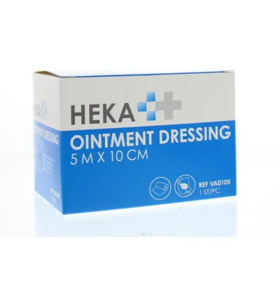 Heka Ointment Dressing/Engels Pluksel 5M X 10 Cm (1 stuk)