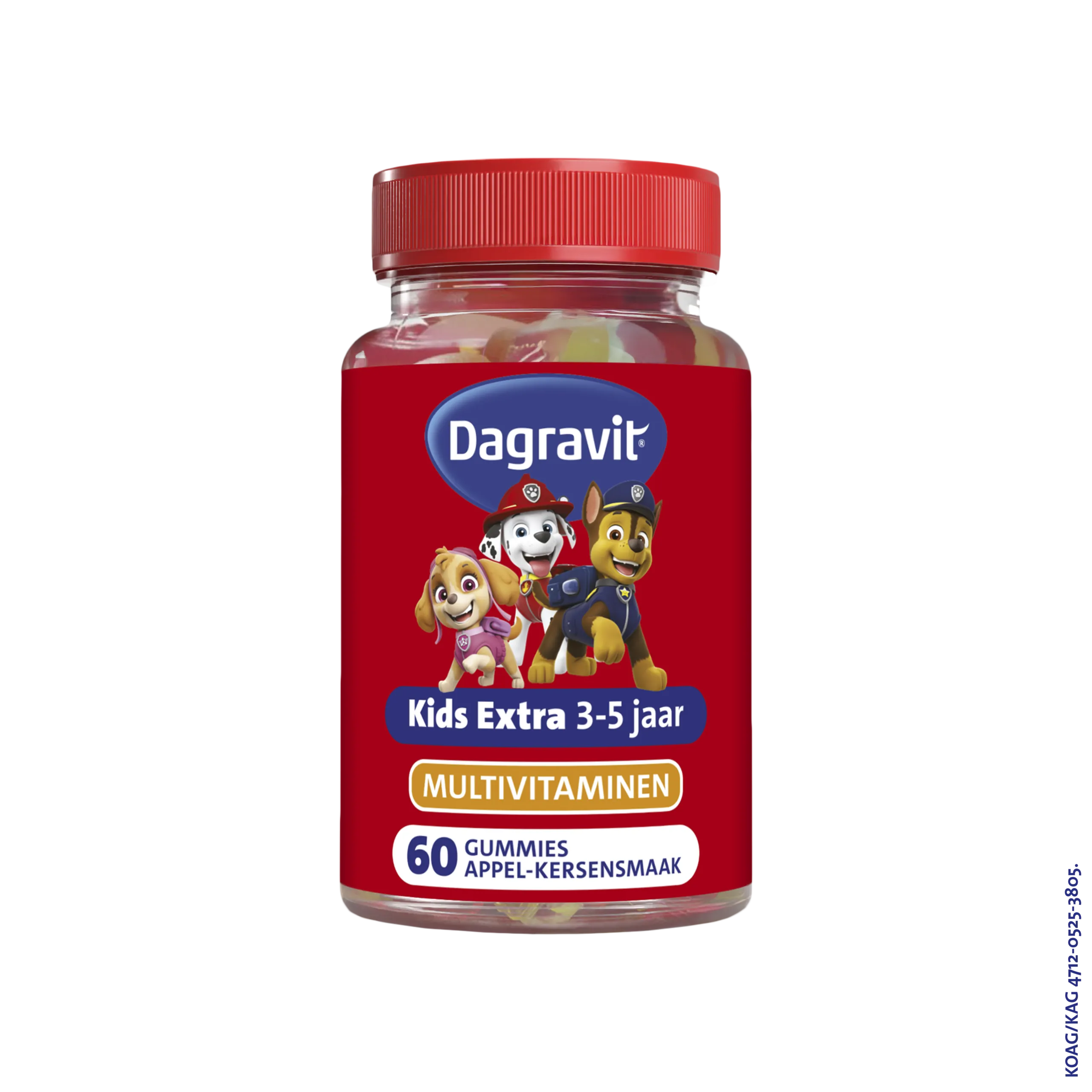 Dagravit Kids-Xtra Multi 3-5 Jaar Paw Patrol (60 gummies)