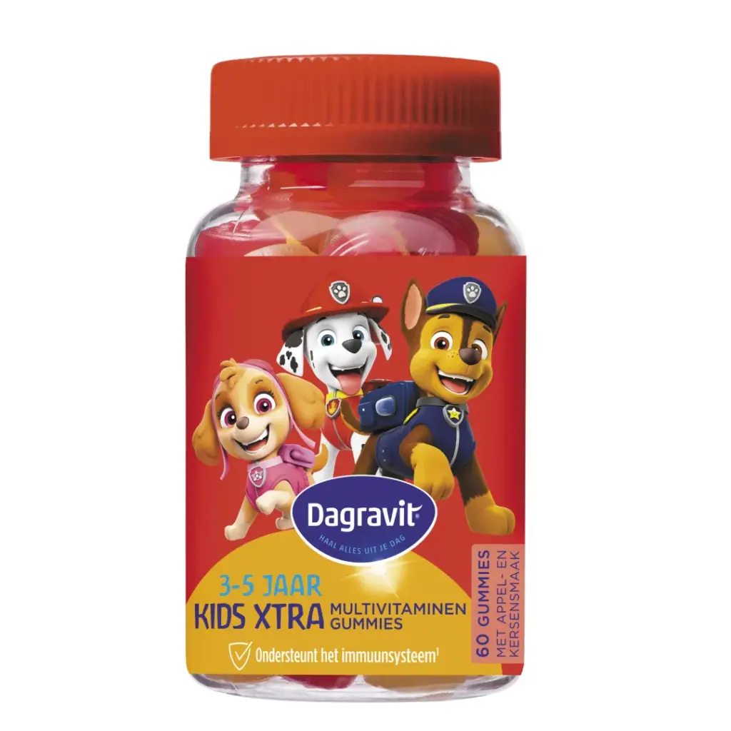 Dagravit Kids-Xtra Multi 3-5 Jaar Paw Patrol (60 gummies)