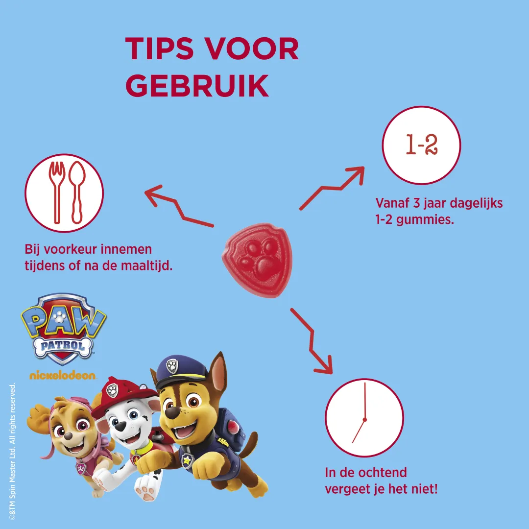 Dagravit Kids-Xtra Multi 3-5 Jaar Paw Patrol (60 gummies) - image 4