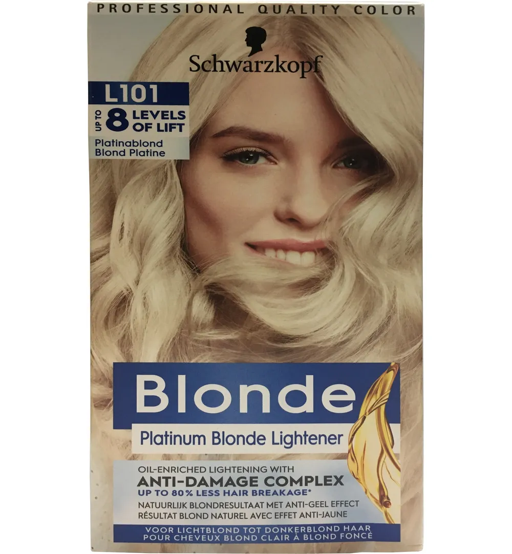 Schwarzkopf Blonde Haarverf Platinum Blond L101 (1 set)