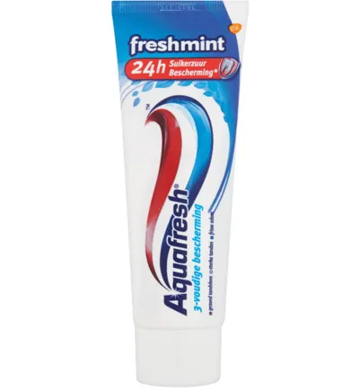 Aquafresh Tandpasta 3-voudige bescherming freshmint (75 ml)