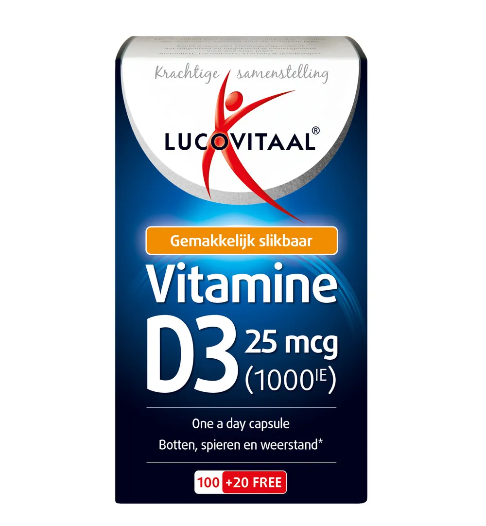 Lucovitaal Vitamine D3 25mcg (120 capsules)