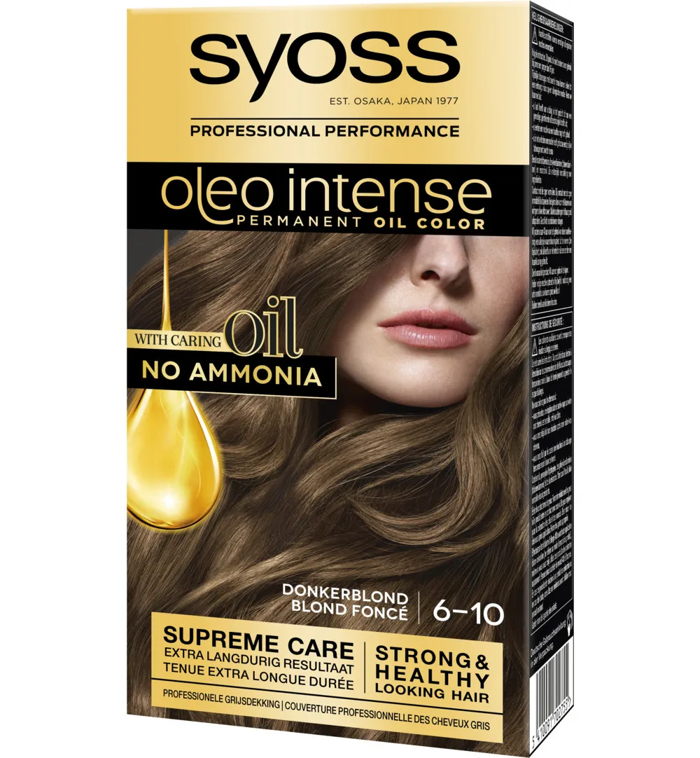Syoss Color Oleo Intense 6-10 Donker Blond Haarverf (1 set)