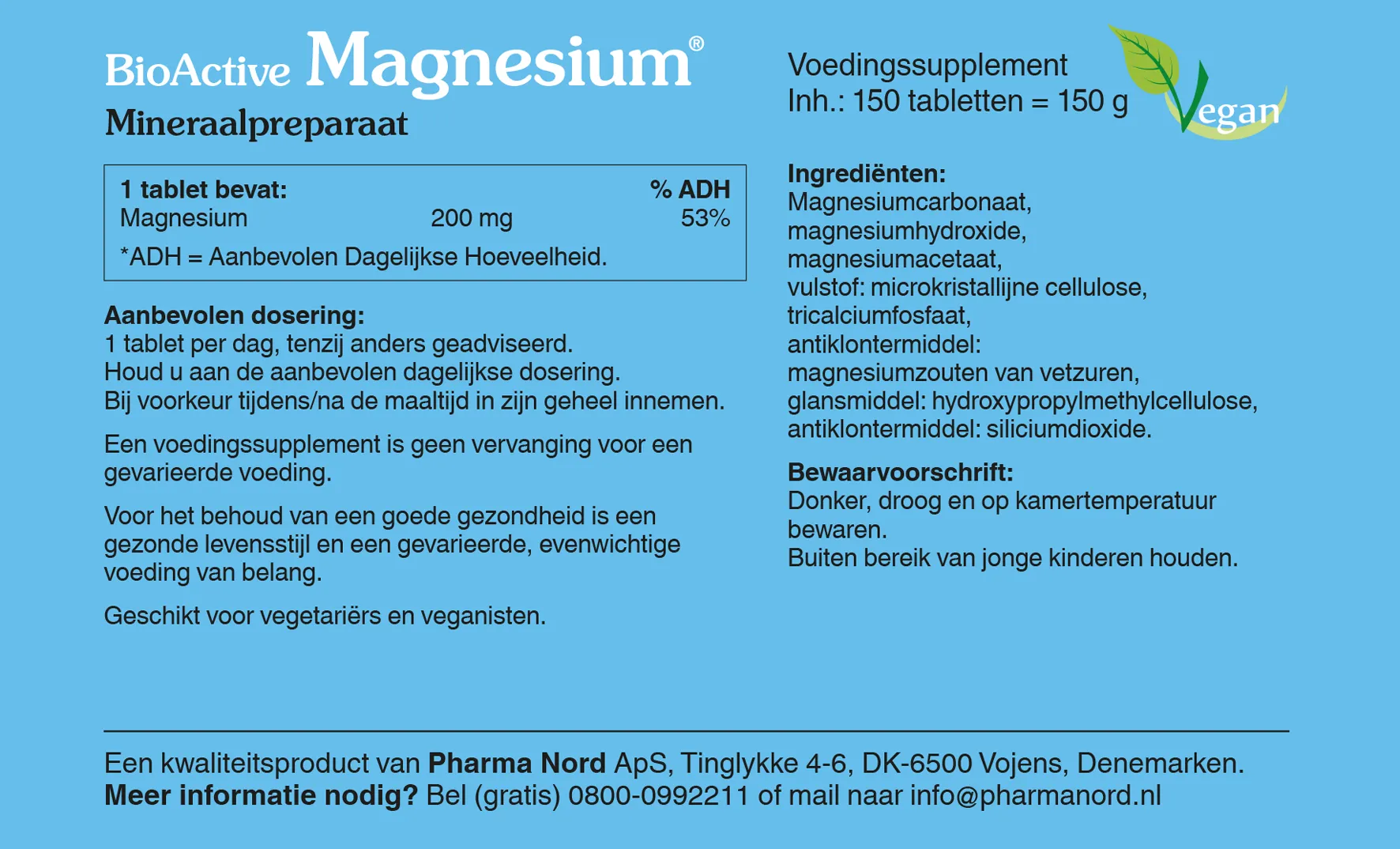 Pharma Nord BioActive Magnesium (150 tabletten)