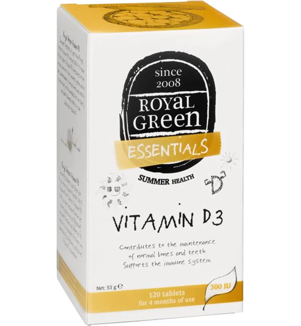 Royal Green Vitamine D3 (120 tabletten)