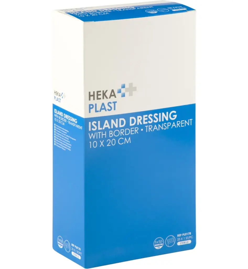 Hekaplast Border 10 cm x 20 cm transparant (25 stuks)