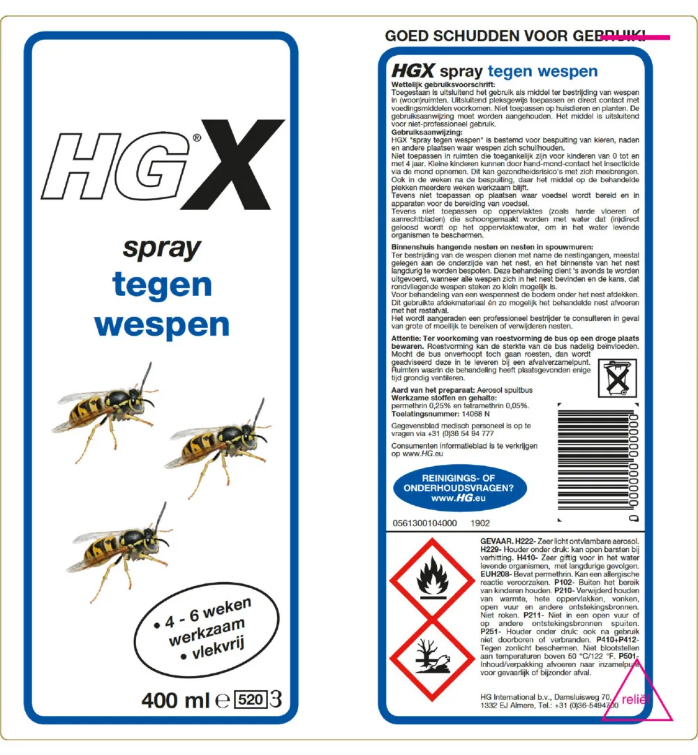 HG X Tegen Wespen (400 ml) - image 2