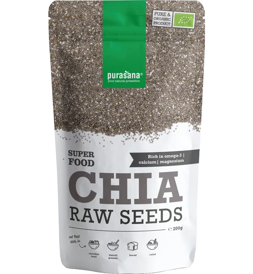 Purasana Chia Zaden/Graines Vegan Bio (200 gr)
