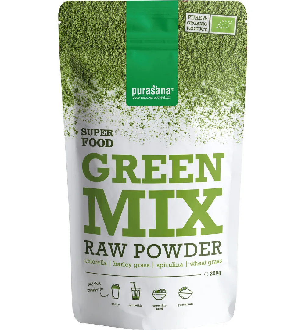 Purasanagreen Mix Poeder/Poudre Vegan Bio (200 gr)