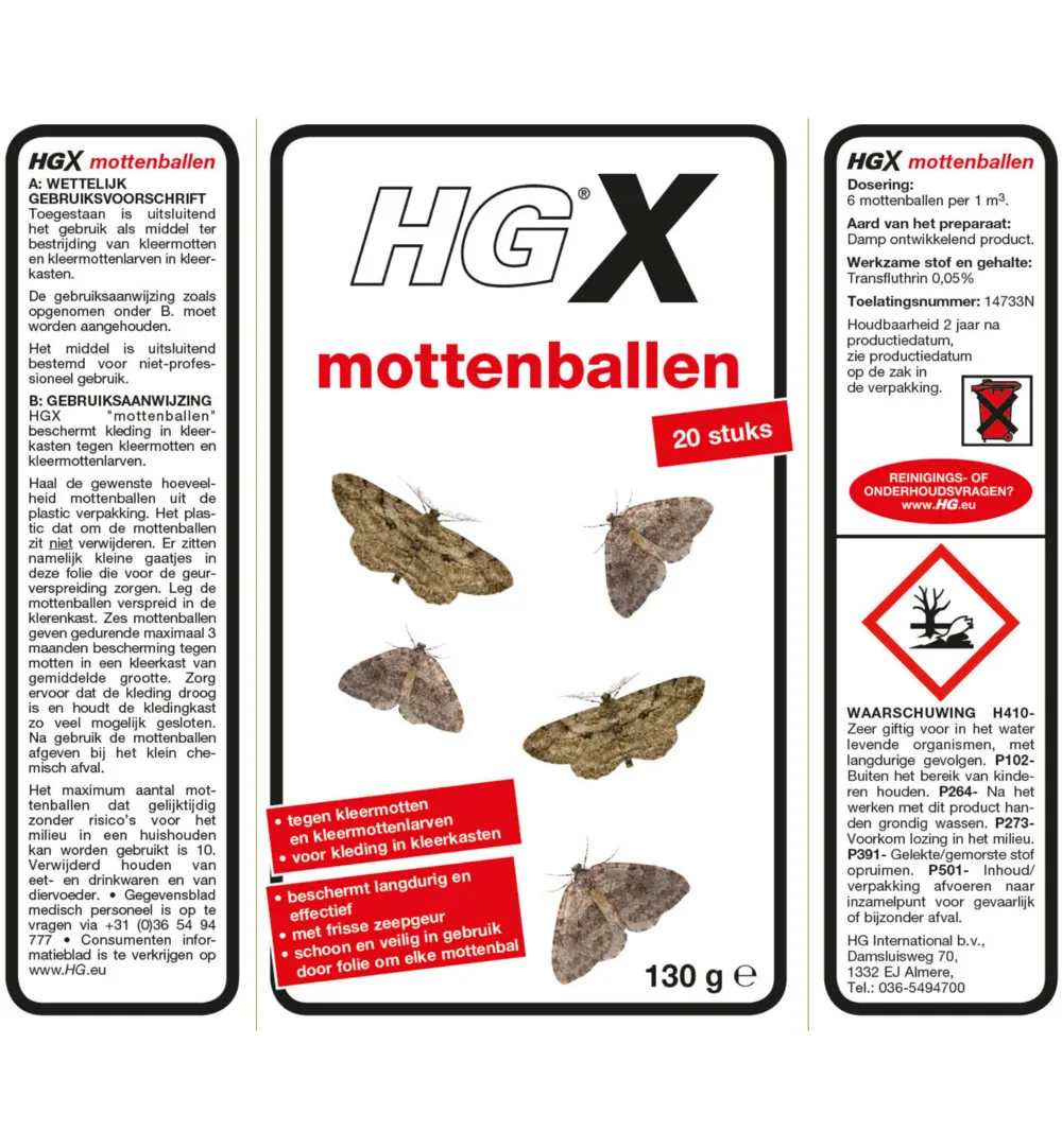 HG X Mottenballen (130 gr) - image 2