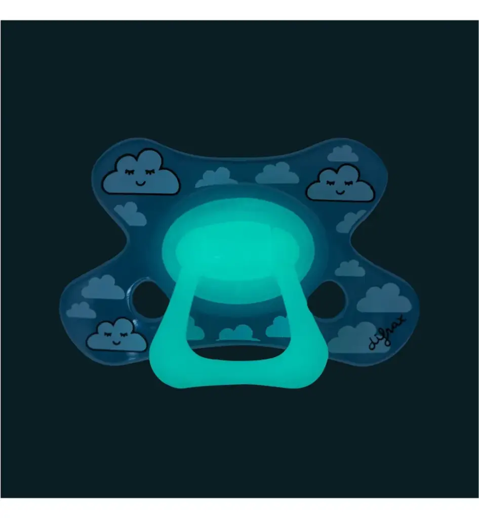 Difrax Fopspeen dental 12+ maanden glow in the dark (1 stuk)