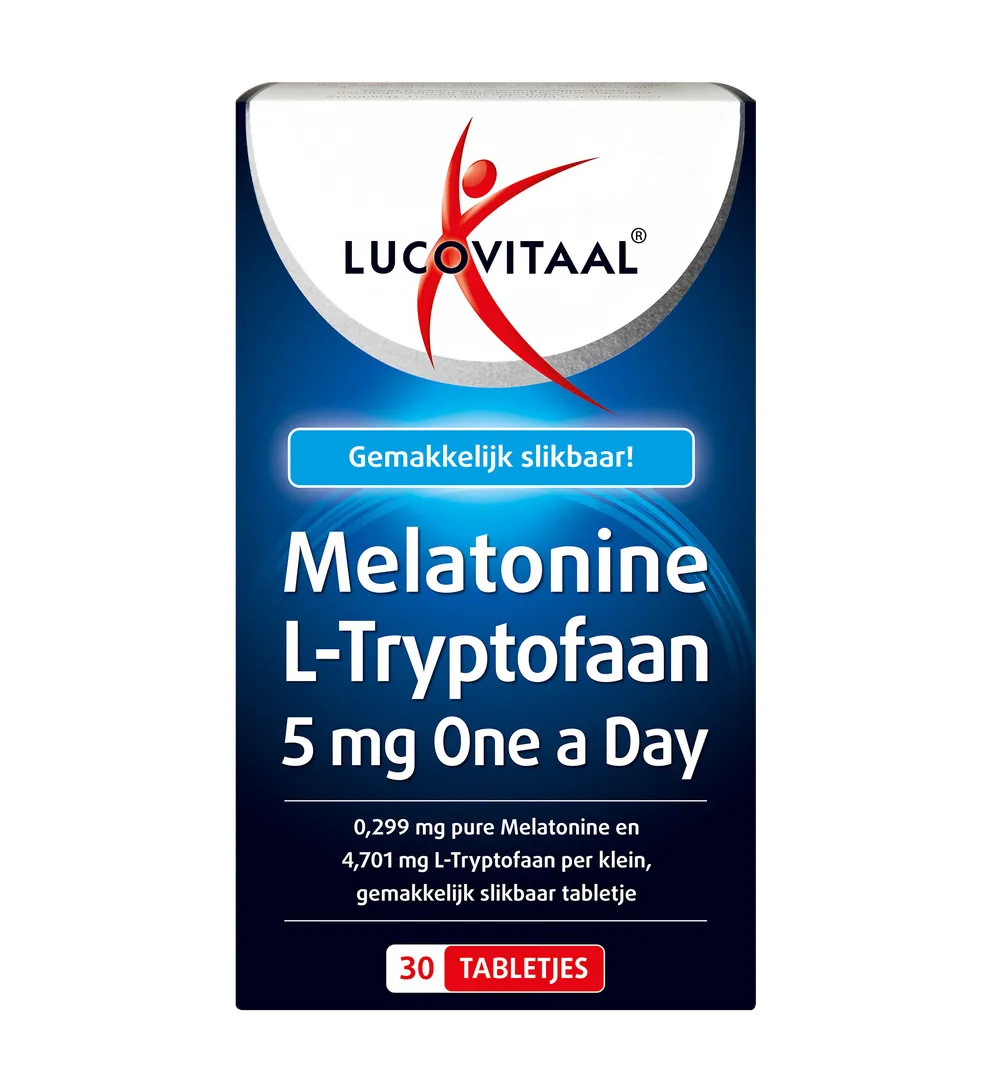 Lucovitaal Melatonine L-Tryptofaan 5mg (30 tabletten)