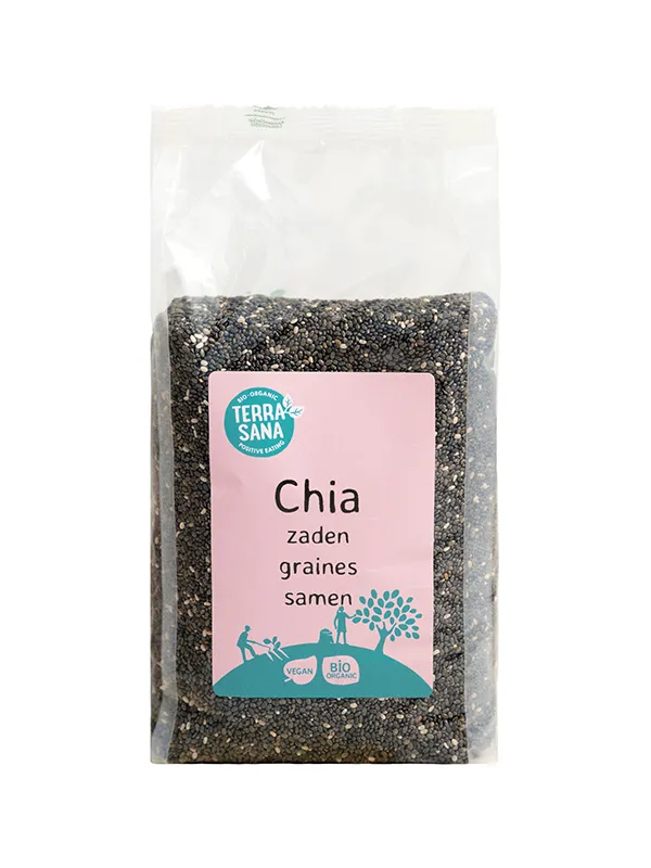 Terrasana Raw Chia Zaad Zwart Bio (300 gr)