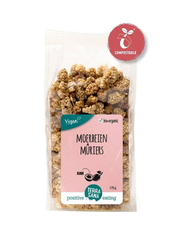 Terrasana Raw Moerbei Bessen Wit Bio (175 gr)