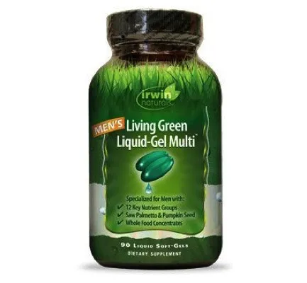 Irwin Naturals Livinggreen liquid gel multi for men (120 softgels)