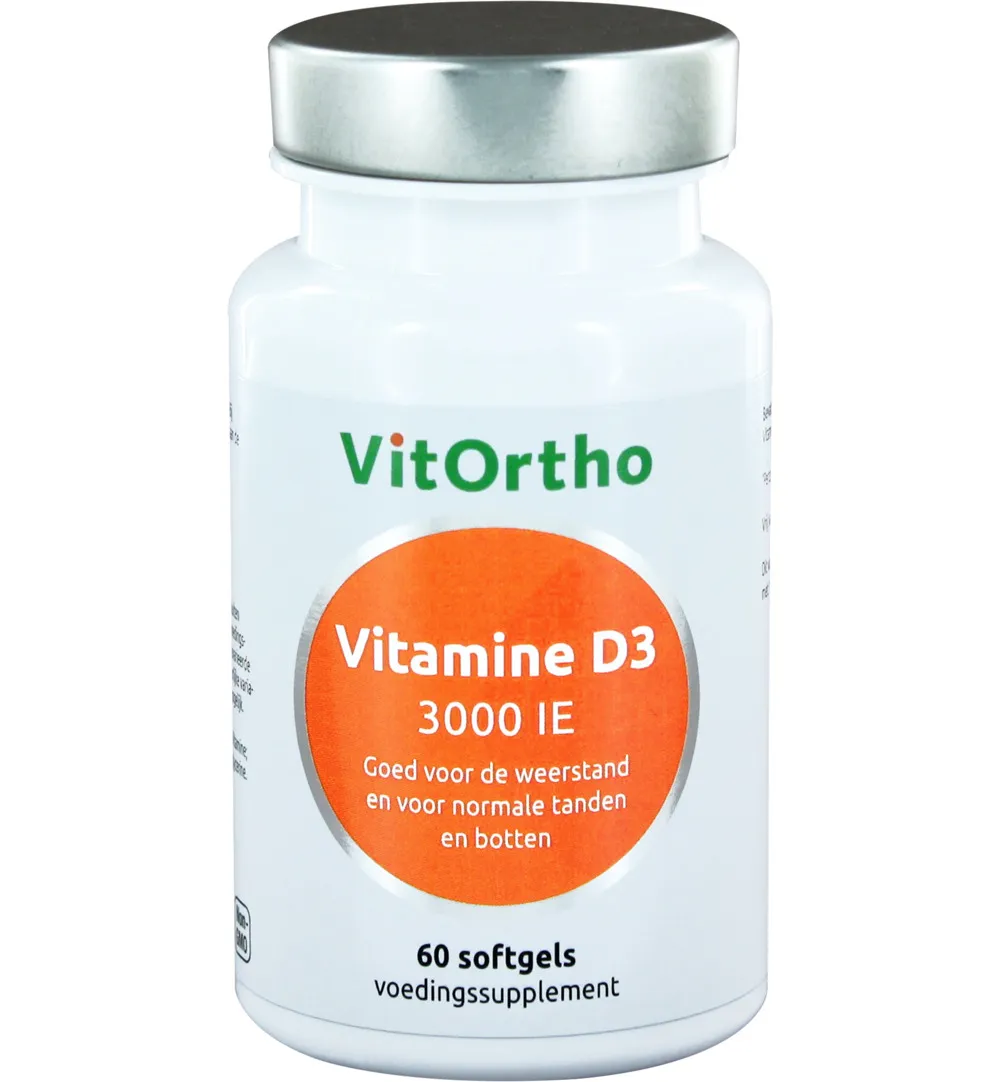 VitOrtho Vitamine D3 3000IE (60 softgels)