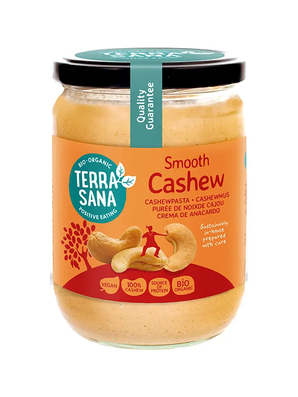 TerraSana Cashewnotenpasta zonder zout bio (500 gr)