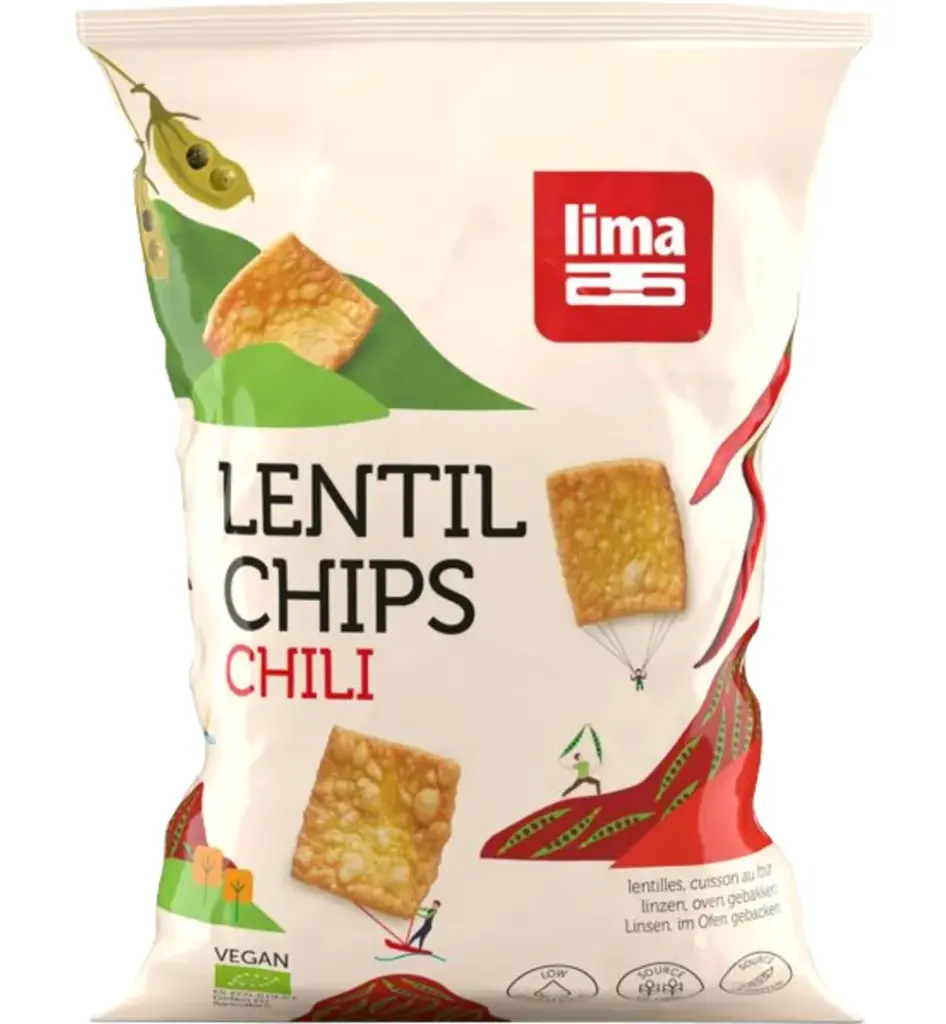 Lima Lentil Linzen Chips Chilli Bio (90 gr)