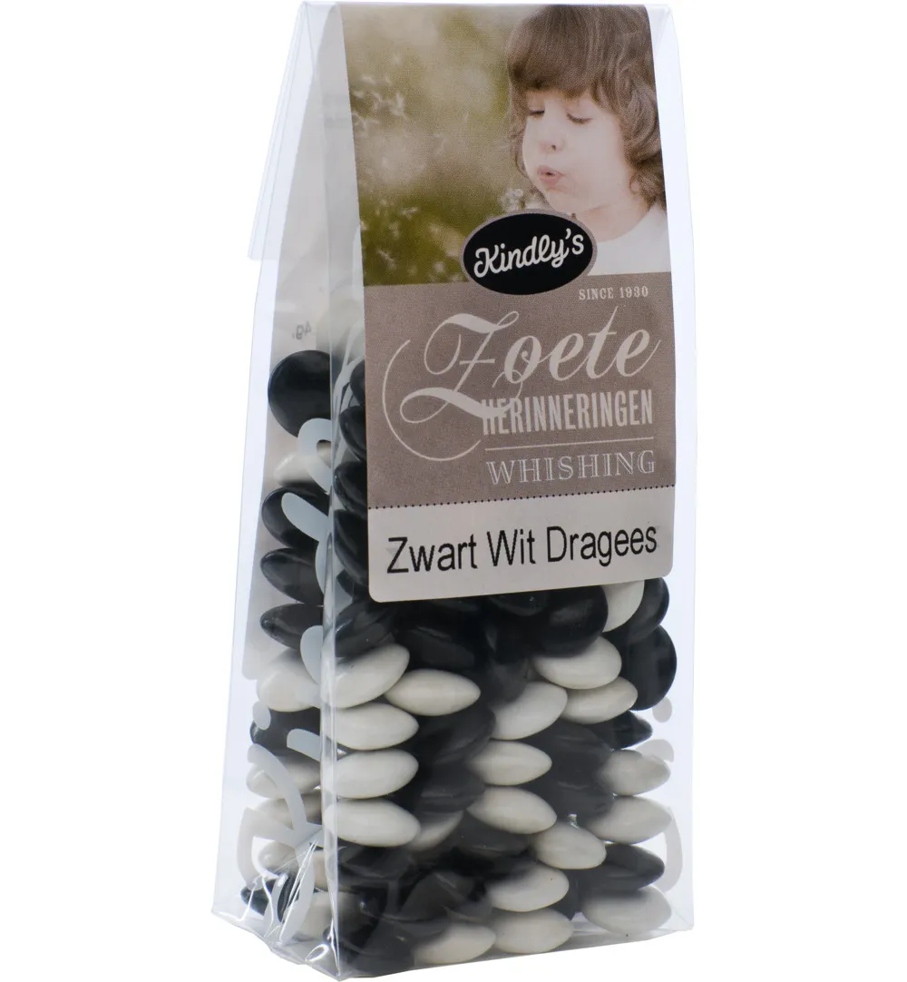 Kindly's Zwart wit dragee zoete herinneringen (170 gr)