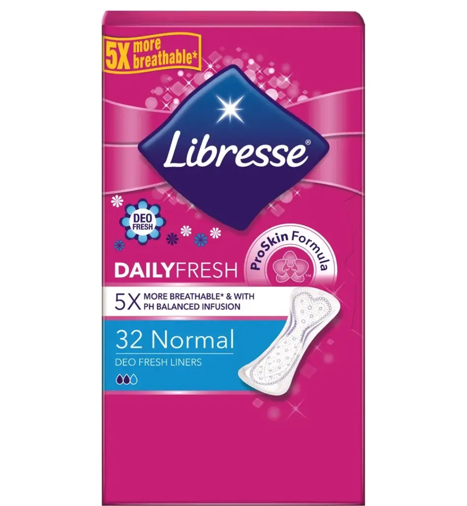 Libresse Inlegkruisjes daily fresh normaal deo fresh (32 stuks)