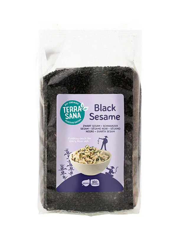 Terrasana Sesamzaad Zwart Ongepeld Bio (175 gr)