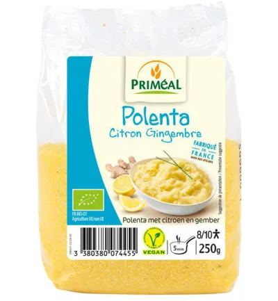 Priméal Polenta Citroen Gember Bio (250 gr)
