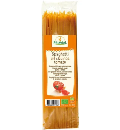 Priméal Organic Spaghetti Tarwe Quinoa Tomaat Bio (500 gr)