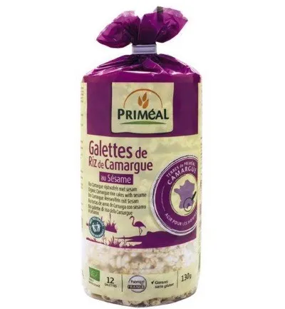 Priméal Rice Cakes Camargue With Sesam Bio (130 gr)