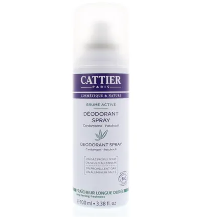 Cattier Deodorant spray cardamom patchouli (100 ml)