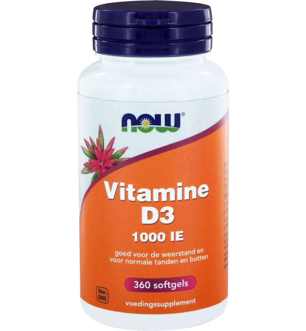 Now Vitamine D3 1000IE (360 softgels)