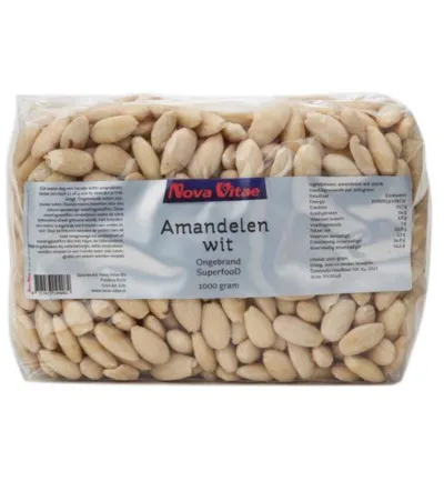 Nova Vitae Amandelen Wit Ongebrand Raw (1000 gr)