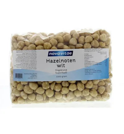 Nova Vitae Hazelnoten Wit Ongebrand Raw (1000 gr)
