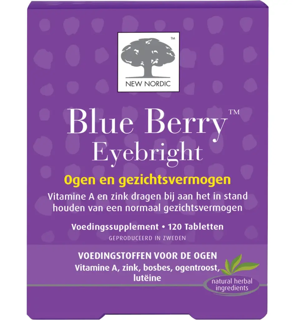 New Nordic Blue Berry Eyebright (120 tabletten)