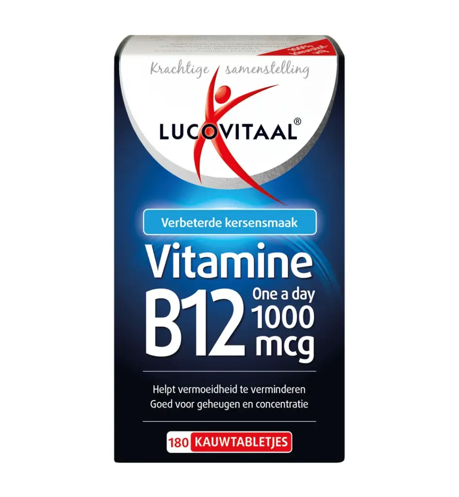 Lucovitaal Vitamine B12 1000mcg (180 kauwtabletten)