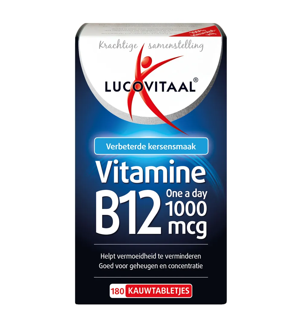 Lucovitaal Vitamine B12 1000mcg (180 kauwtabletten)