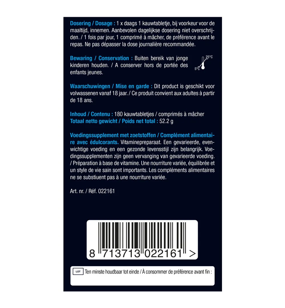 Lucovitaal Vitamine B12 1000mcg (180 kauwtabletten) - image 6