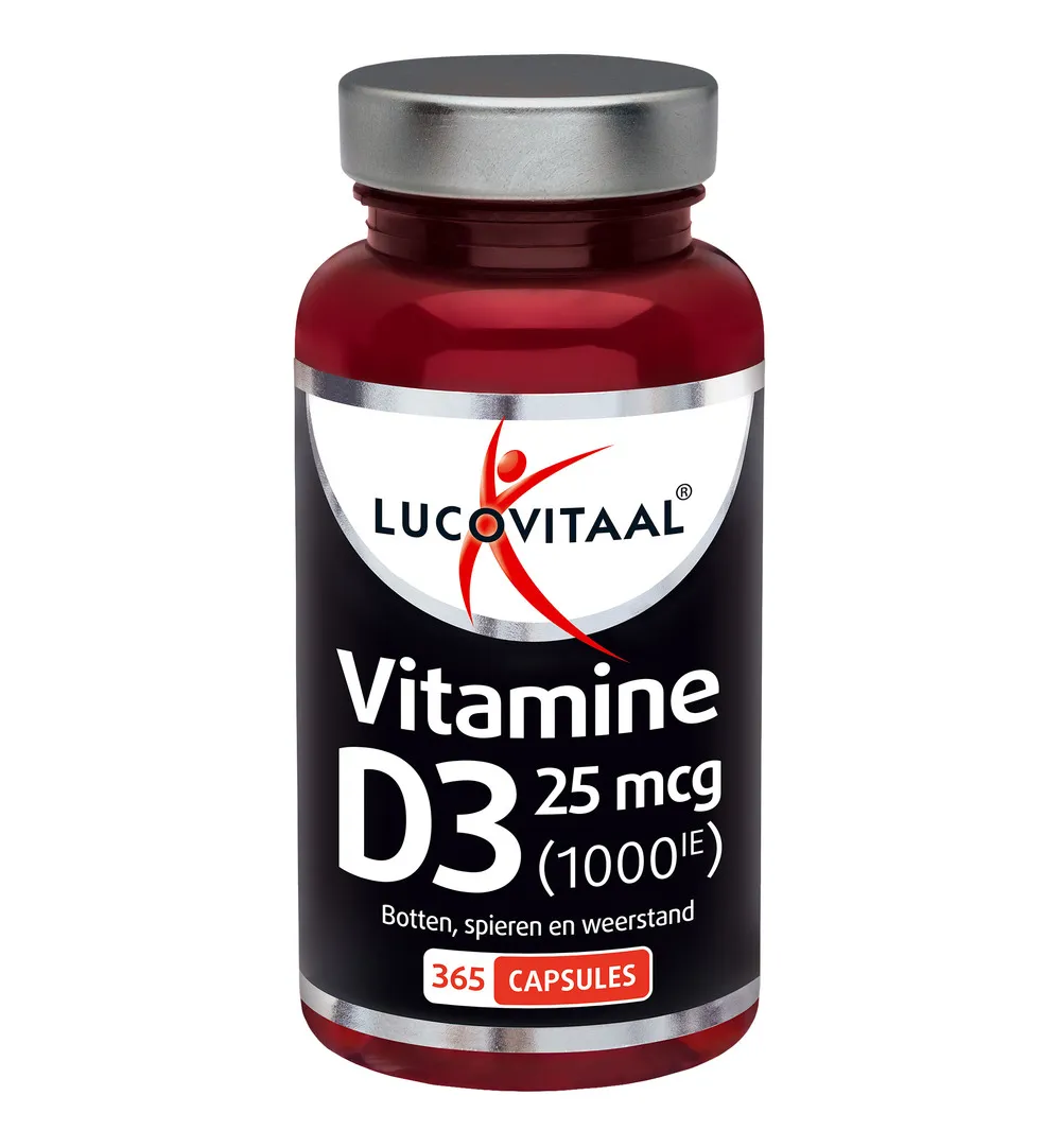 Lucovitaal Vitamine D3 25mcg (365 capsules)