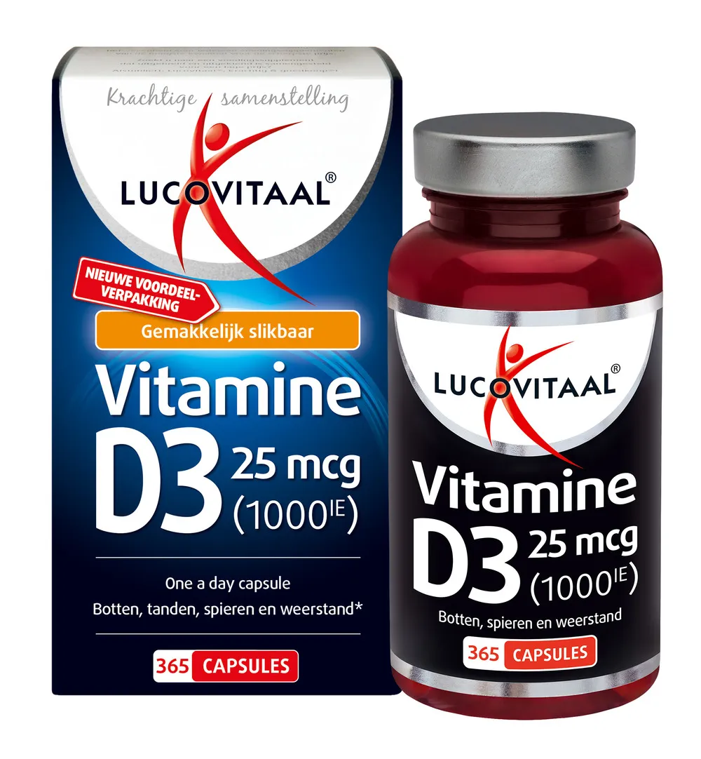 Lucovitaal Vitamine D3 25mcg (365 capsules) - image 2