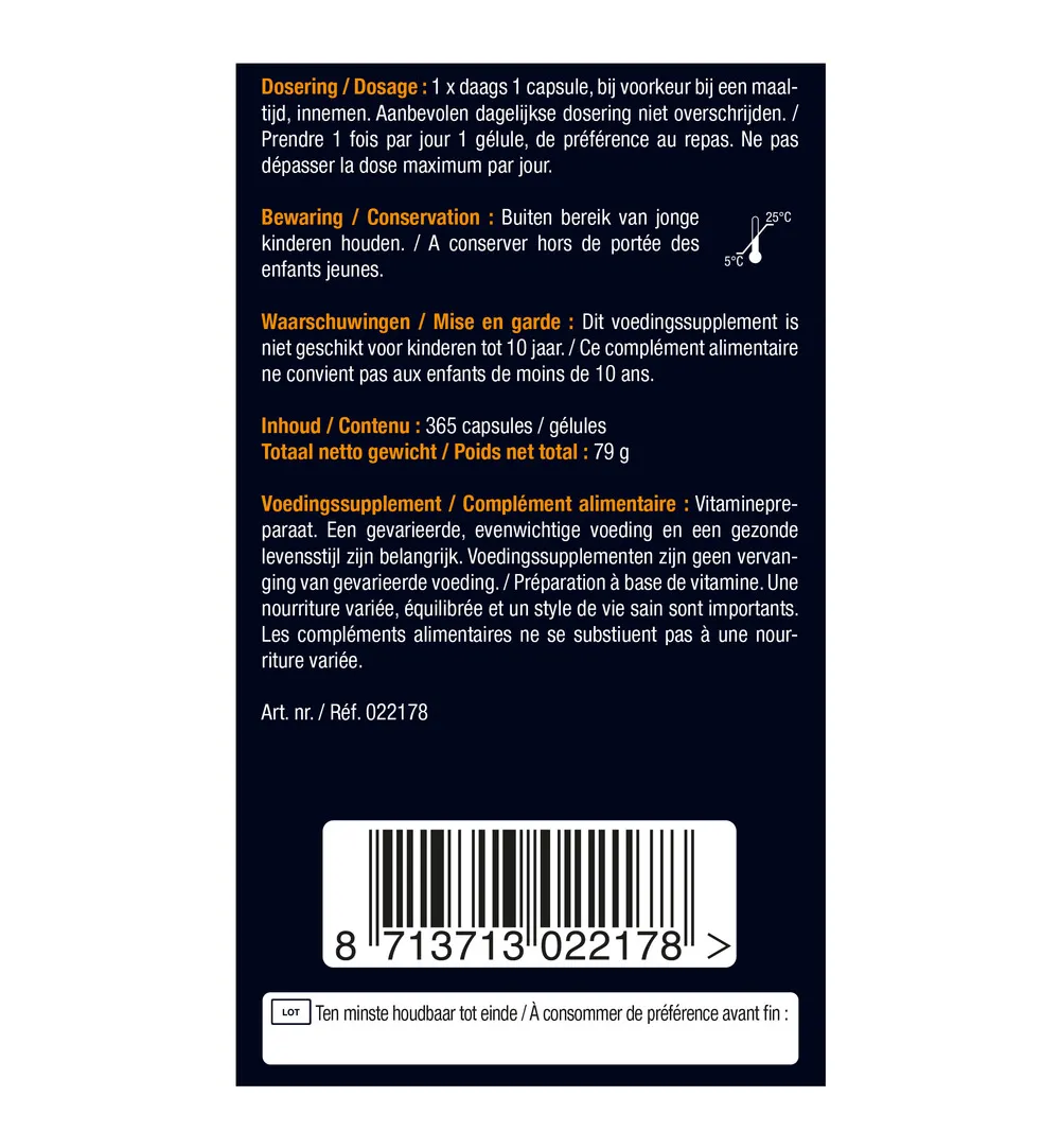 Lucovitaal Vitamine D3 25mcg (365 capsules) - image 6