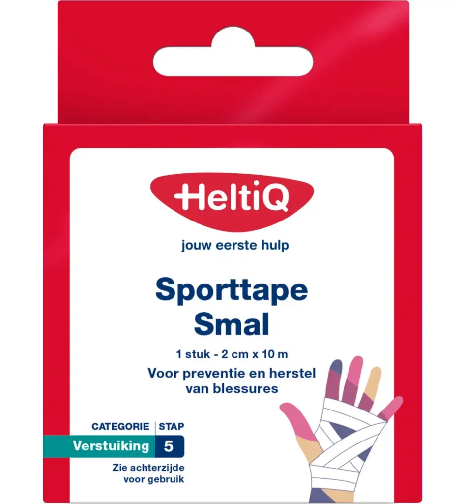 Heltiq Sporttape Smal 2 Cm X 10M (1 stuk)