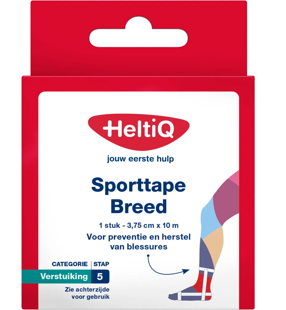 Heltiq Sporttape Breed 3.75 X 10M (1 stuk)
