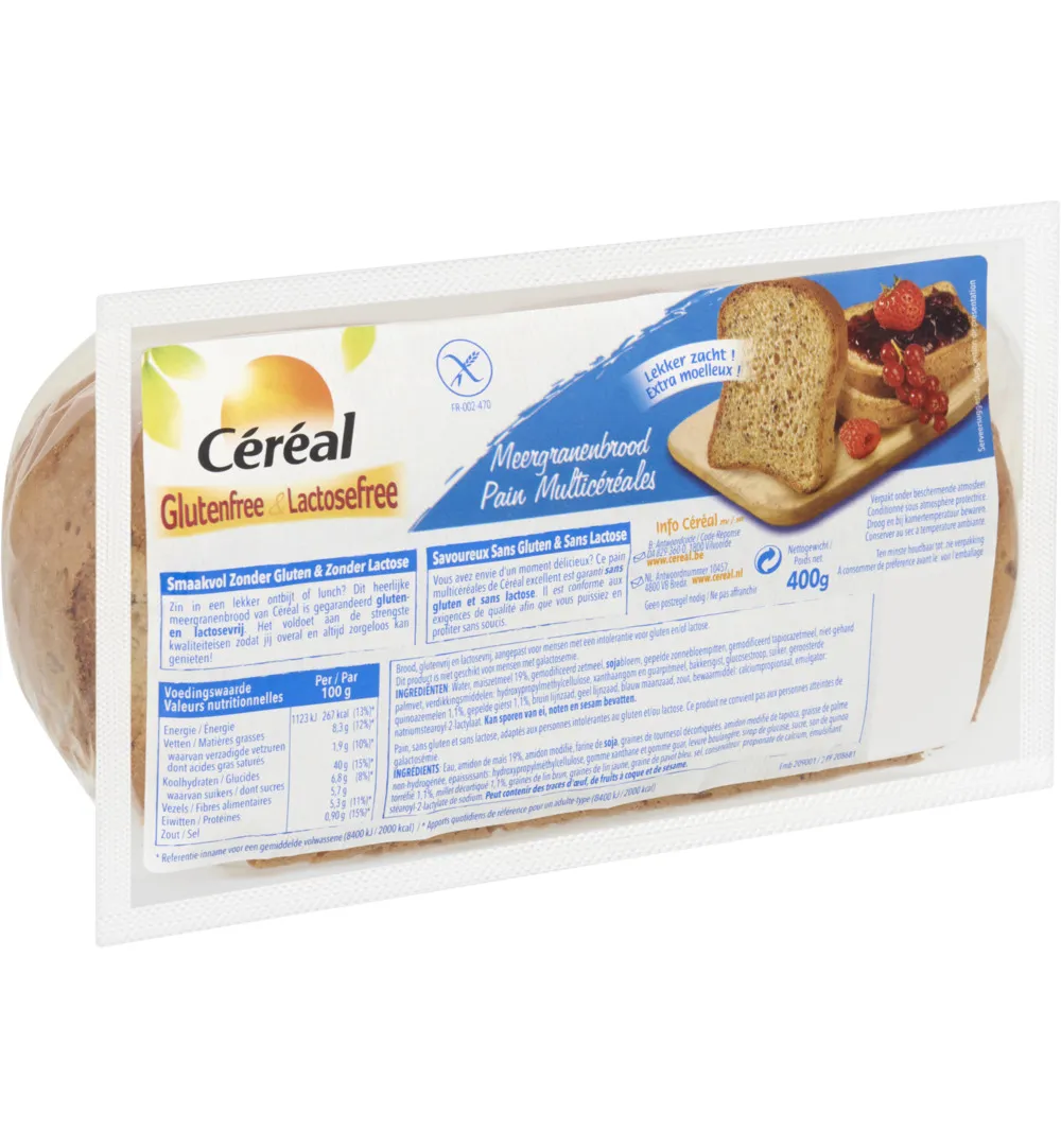 Céréal Brood Meergranen (400 gr)
