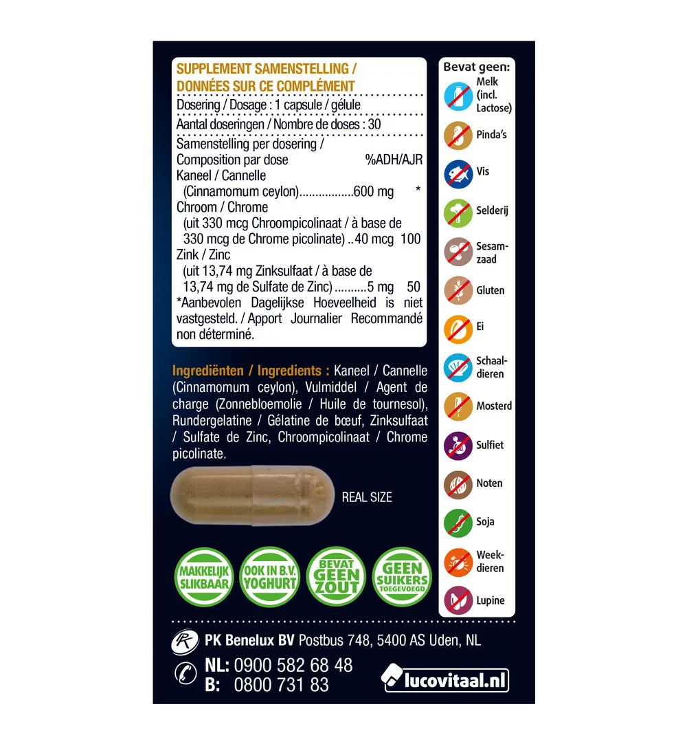 Lucovitaal Bloedsuikerspiegel (30 capsules) - image 2