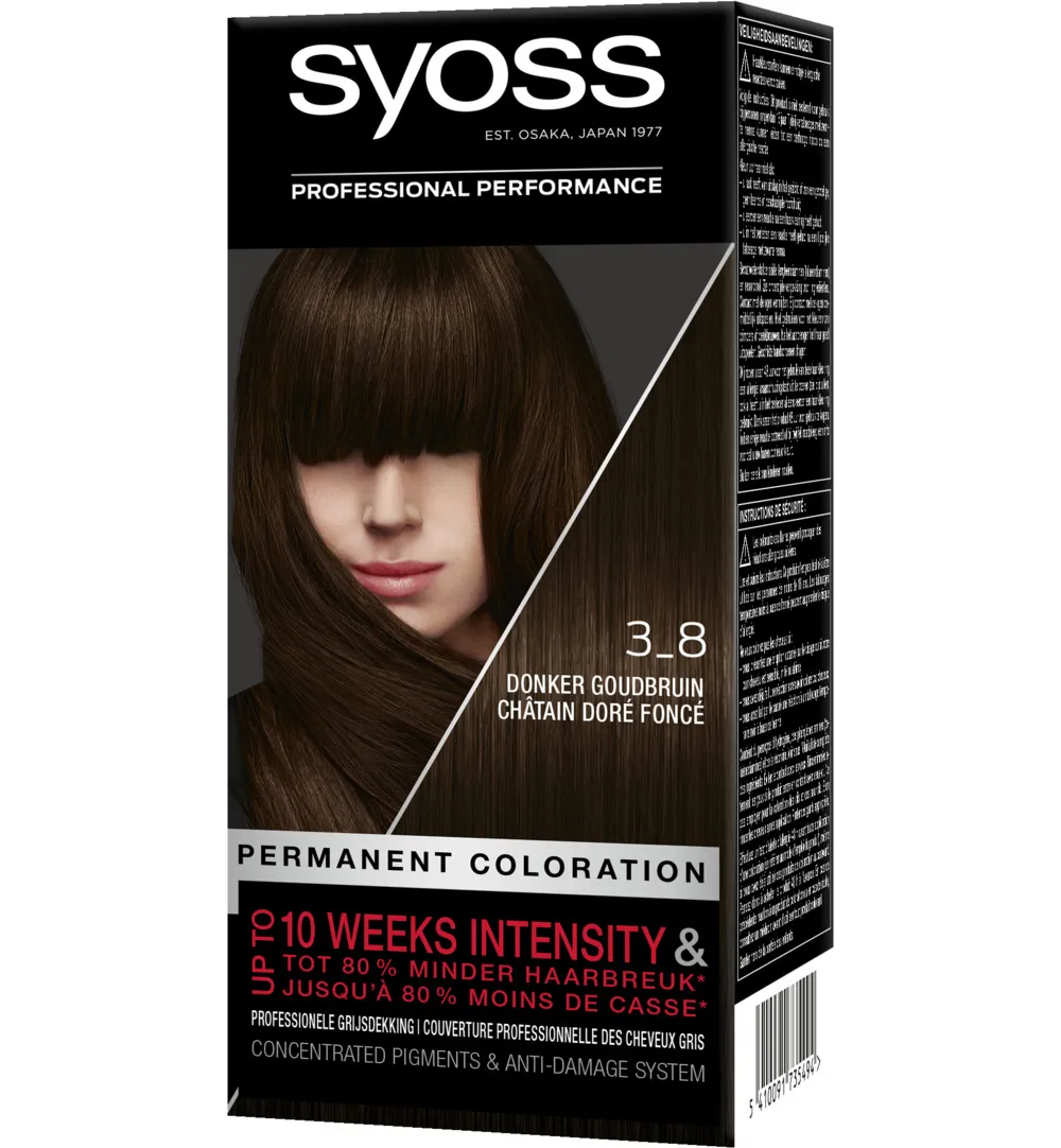 Syoss Color Baseline 3-8 Donker Goud (1 set)