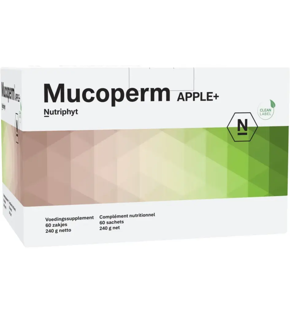 Nutriphyt Mucoperm Apple+ (60 zakjes)