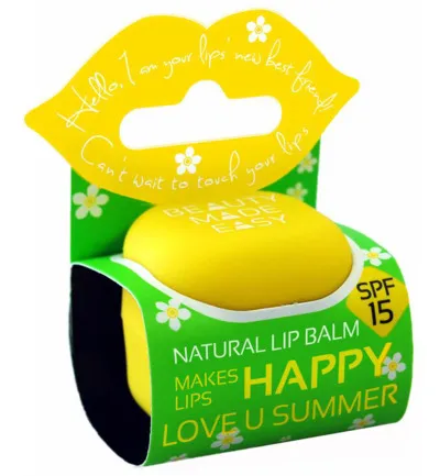 Beauty Made Easy Lipbalm love u sunny SPF15 (7 gr)